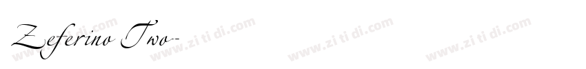 Zeferino Two字体转换